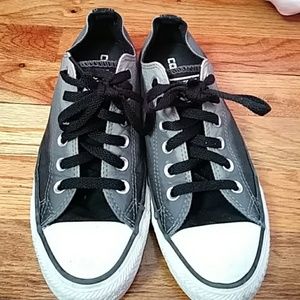 black and gray gradient converse